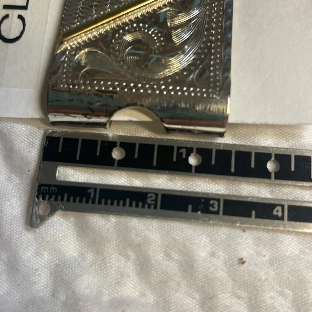 Money clip stamped Mexico